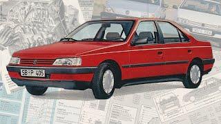 PEUGEOT 405 • ЛУЧШИЙ автомобиль 1988 года? • КАКИМ он БЫЛ?  ИСТОРИЯ автомобиля 1980-х и 1990-х