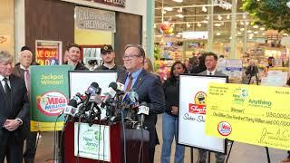 NJ Lottery  $1.13 Billion Mega Millions Lucky Retailer Press Conference