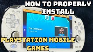 How to run PlaystationMobile games on Psvita without errors