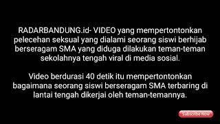 Anak SMA nangis karena di lecehkan teman nyampe apa yg terjadi