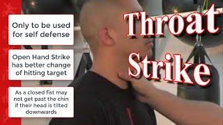 Self Defense Throat strike at total combat sports tr