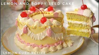 Lemon and Poppy Seed Cake with Homemade Lemon Curd