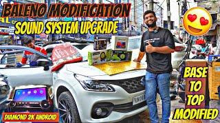 Maruti Baleno Modification  Sound system upgrade with Diamond 2K Android  Baleno Base to Top