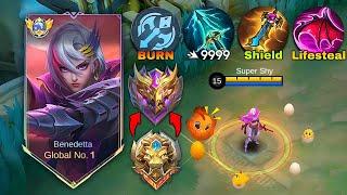 ONLY 0.01% OF BENEDETTA USER KNOWS THIS NEW BEST ITEM COMBO  EXP LANE GAMEPLAY  MOBILE LEGENDS