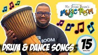 Playing the Djembe Drum with Mister Boom Boom  Movement Songs for Kids  Preschool Music Class