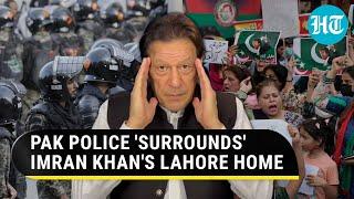 High drama in Pak as police surround Imran Khans Lahore home Conspiracy To Ban PTI  Watch