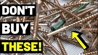 6 TYPES OF SCREWS Every DIYer Needs To Have Plus Which Screws NOT TO BUY