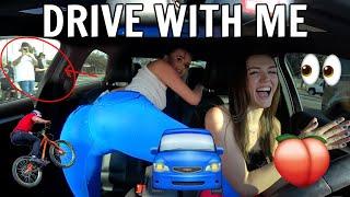 DRIVE WITH ME TWERKING FOR THE BMX TEAM IN SAN DIEGO *GETS CAUGHT*  ALLY HARDESTY