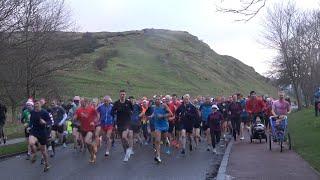 Holyrood parkrun Christmas Day 2022