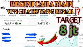 Cara Push dolar Youtube menggunakan VPN gratis dapet 8 Juta