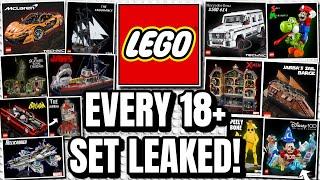 Every Lego 18+ Set LEAKED 25+ Sets