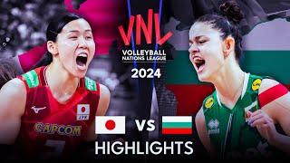  JAPAN vs BULGARIA   Highlights Womens VNL 2024