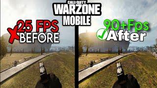 HOW TO GET 120 FPS WARZONE MOBILE FPS BOOST 