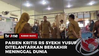 Tragis Pasien Kritis Tak Dilayani Hingga Meninggal di Depan IGD  Kabar Siang tvOne