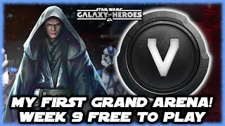 NOOCH Vader Week 9 Free to Play  My First Grand Arena and Shiny Objects Ahead in SWGOH