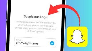 How To Fix Snapchat Suspicious Login iPhone 2024