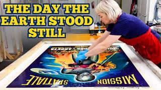Restoring a French The Day the Earth Stood Still Movie Poster