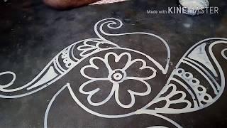 Beautiful kalka design alpona  mukesh arts