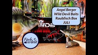 Weniger drin durch Inflation? Nicht in dieser Box Angel Berger Wild Devil Baits Monatsbox Juli