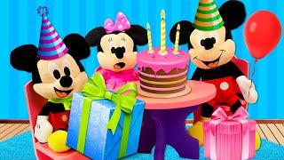 Игры для малышей - Минни и Микки Маус на Дне рождения Патрика Мягкие игрушки в видео для детей