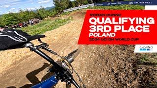 GoPro  Ronan Dunne 3rd Place Qualifying - Poland - 24 UCI Downhill MTB World Cup