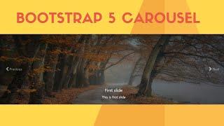 How to build  Bootstrap 5 Carousel  Image Slider