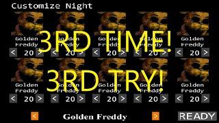 Five Nights at Freddys 2 1020 Mode Complete For The 3rd Time Perfect Run