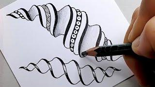 Drawing Zentangle – NARWAL