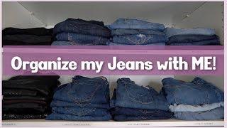 How I Organize my Jeans Closet Clean Out Over 40