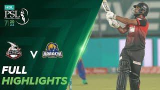 Full Highlights  Lahore Qalandars vs Karachi Kings  Match 6  HBL PSL 7  ML2T