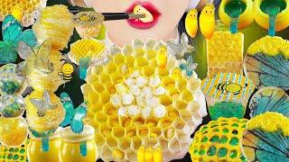 ASMR honey bee dessert MUKBANG thousand-layer honeycomb wasp larva cocoon wing candy EATING SOUNDS