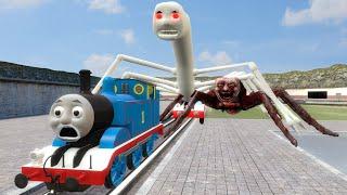 Building a Thomas Train Chased By Cursed Thomas and Friends Train Monster in Garrys Mod