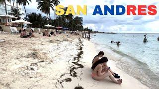 4K SAN ANDRES ISLAND ️  Beach Walk Spratt Bight Beach on Foot Colombia Walking Tour 