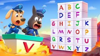 ABC Surprise Box  A to Z  Kids Learn English Alphabet  Educational Cartoon  Sheriff Labrador