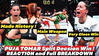 Puja Tomar Made History  Puja Tomar Beats Rayanne Santos by Split Decision  REACTION and BREAKDOWN