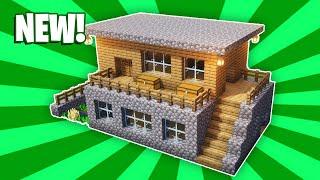 Minecraft House Tutorial   #14 Large Wooden Survival House How to Build