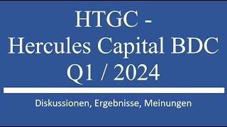 Aktie im Depot HTGC - Hercules Capital - Q1 2024 Zahlen