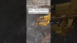 Drilling and splitting machine installed on excavator #excavation #excavator #mine #mining