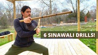 6 SINAWALI Double Stick Drills - Amazing Filipino Kali Martial Arts