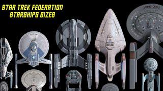 Star Trek Federation Starships Size Comparison 50+ Ships