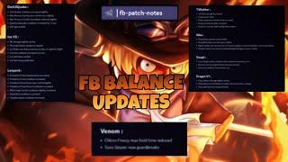 COVERING ALL FRUIT BATTLEGROUNDS BALANCE CHANGES Flame V2 Update