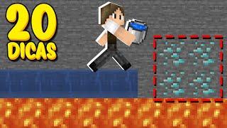 20 DICAS DOS INSCRITOS PARA SE TORNAR UM PRO NO MINECRAFT