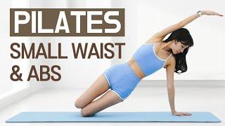 ABS CORE & FAT BURN l At Home Pilates Challenge l Hourglass Body  Slow & Quiet