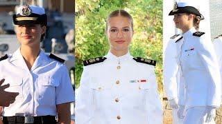 First Look  - Princess Leonor of Spain began Navy Military Training 