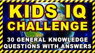 Kids Simple General Knowledge Quiz  Classroom Brain Games