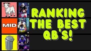 RANKING the BEST Quarterbacks in Madden 24 Ultimate Team Tier List