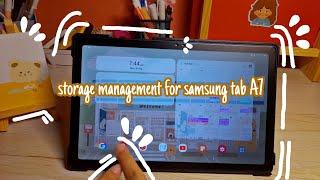 storage management for samsung tab A7 android tablet