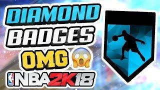 Diamond Badges Unlocked in NBA 2K18  All Badges Turn DiamondHall of Fame at 99 Overall Rep