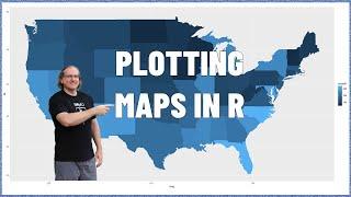 How to plot a color coded map of USA in R