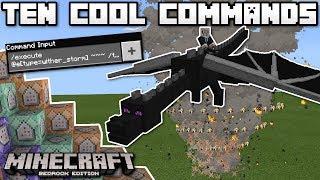 Minecraft Bedrock - TEN COOL COMMANDS - Ride the Dragon  Tutorial  MCPEPS4XboxWindowsSwitch